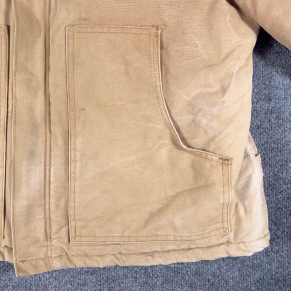 Vintage 90s Carhartt J02 Arctic Jacket Quilt Lined Union Made Detroit Large - Picture 8 of 16